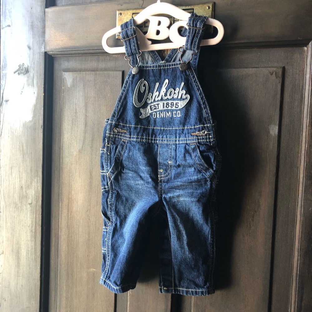Overalls - 3-6M Oshkosh Denim Overalls